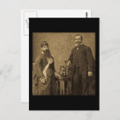 Vintage Circus Freak Bearded Lady Postkarte (Vorne/Hinten)