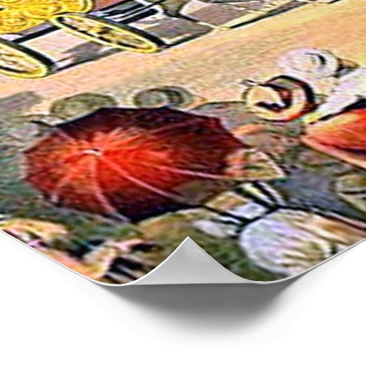 Vintage Circus Grounds Poster (Ecke)