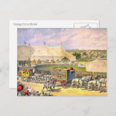 Vintage Circus Grounds Postkarte (Vorne/Hinten)