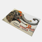 Vintage Circus Illustration Alte Antike Kunst, Dic Fußmatte (Schrägansicht)