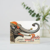 Vintage Circus Illustration Alte Antike Kunst, Dic Postkarte (Stehend Vorderseite)