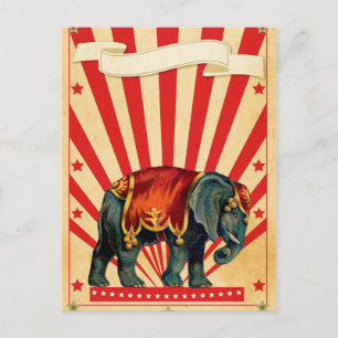 Vintage Circus Illustration Alte Antike Kunst, Dic Postkarte