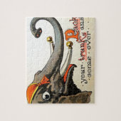 Vintage Circus Illustration Alte Antike Kunst, Dic Puzzle (Vertikal)