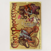 Vintage Circus Illustration Alte Antike Kunst, Dic Puzzle (Vertikal)