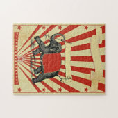 Vintage Circus Illustration Alte Antike Kunst, Dic Puzzle (Horizontal)