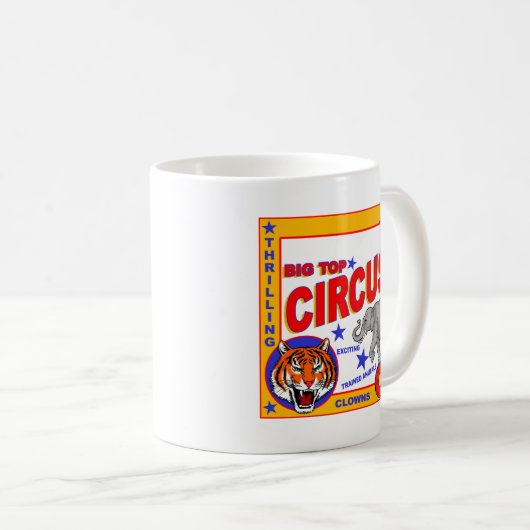 Vintage Circus Kaffeetasse (VorderseiteRechts)