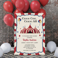 Vintage Circus Karneval-Babydusche