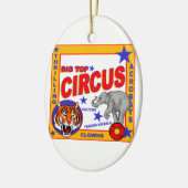 Vintage Circus Keramik Ornament (Links)
