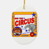 Vintage Circus Keramik Ornament (Vorne)