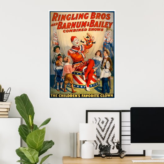 Vintage Circus Poster (Heimbüro)