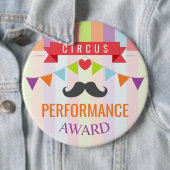 Vintage Circus Poster Children's Birthday Party Button (Beispiel)