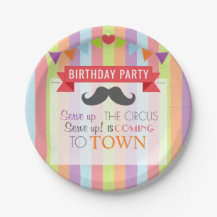 Vintage Circus Poster Children's Birthday Party Pappteller