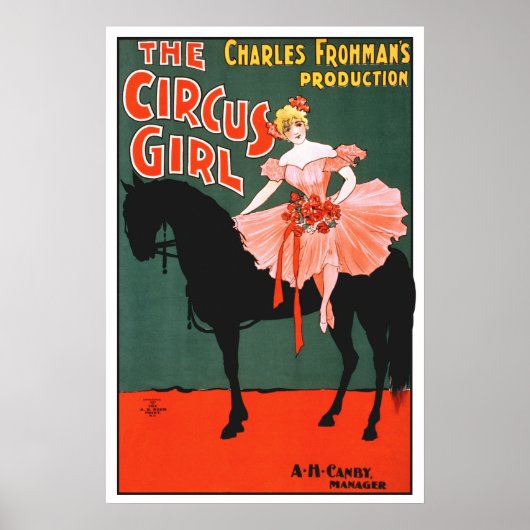 Vintage circus retro classic entertainment poster (Vorne)