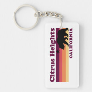 Vintage Citrus Höhen Kalifornien Schlüsselanhänger