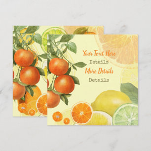 Vintage Citrus - Termin retten Feiertagskarte