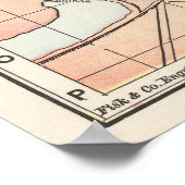 Vintage City Map of Boston 1893 Poster (Ecke)