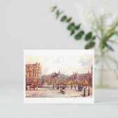 Vintage City Square, Leeds Postkarte (Stehend Vorderseite)