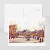 Vintage City Square, Leeds Postkarte (Vorne/Hinten)