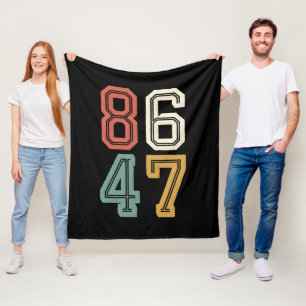 Vintage Classic 86 47 Anti Trump 2024 Absetzen  Fleecedecke