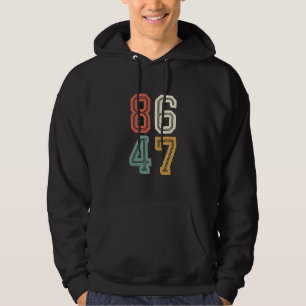 Vintage Classic 86 47 Anti Trump 2024 Absetzen Hoodie