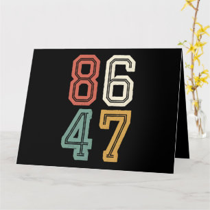 Vintage Classic 86 47 Anti Trump 2024 Absetzen  Karte
