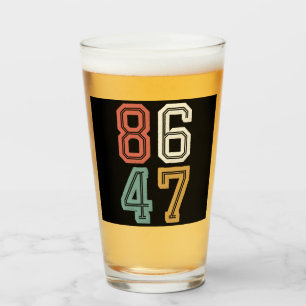 Vintage Classic 86 47 Anti Trump 2024 Anklage Glas