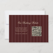 Vintage Classic Aesthetic  RSVP Karte (Rückseite)