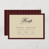 Vintage Classic Aesthetic  RSVP Karte (Vorne/Hinten)
