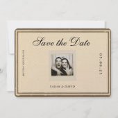 Vintage Classic Aesthetic Save the Date (Vorderseite)