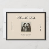 Vintage Classic Aesthetic Save the Date (Vorderseite)