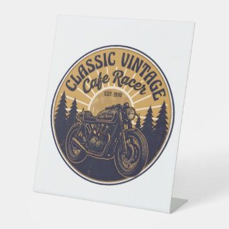 Vintage Classic Cafe Racer Motorrad T-Shirt | Re Sockelschild