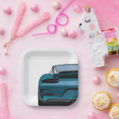 Vintage Classic Car Boy Birthday Party Pappteller (Party)