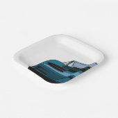 Vintage Classic Car Boy Birthday Party Pappteller (Gewinkelt)