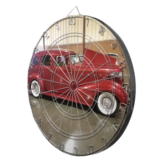 Vintage  Classic car Dartscheibe (Vorderseite rechts)