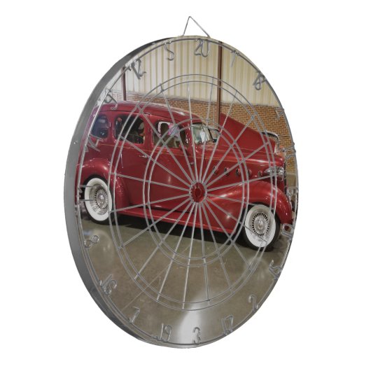 Vintage  Classic car Dartscheibe (Vorderseite Links)