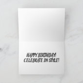 VINTAGE CLASSIC CAR Geburtstagskarte Feiertagskarte (Innenseite)