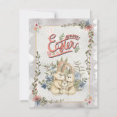 Vintage Classic Happy Ostertagen Feiertagskarte (Vorderseite)
