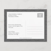 Vintage Classic Holiday Foto Card Postkarte (Rückseite)