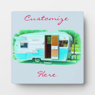 Vintage classic trailer gypsy caravan fotoplatte