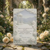 Vintage Classical Cream Hydrangea Romantic Photo Dankeskarte