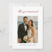 Vintage Classical Motif Wedding Announcement Einladung (Vorderseite)