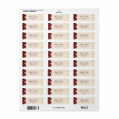 Vintage Classy Elegant Red Roses Floral Burgundy  (Vorne)