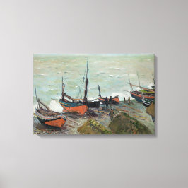 Vintage Claude Monet Fischerboote Leinwanddruck