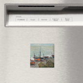 Vintage Claude Monet Fischerboote Magnet (In Situ (Geschirrspüler))