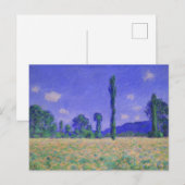 Vintage Claude Monet Mohnfeld Postkarte (Vorne/Hinten)