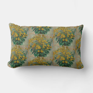 Vintage Claude Monet Topinambur Lendenkissen