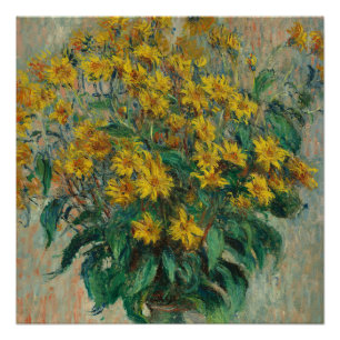 Vintage Claude Monet Topinambur Poster