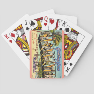 Vintage Clearwater Florida Spielkarten