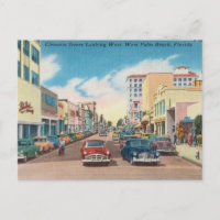Vintage Clematis Street, West Palm Beach, Florida