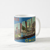 Vintage Cleveland Ohio Tasse (VorderseiteRechts)